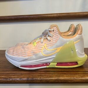 Nike Peach and Lime Green Sneakers